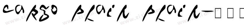 Cargo Plain Plain字体转换